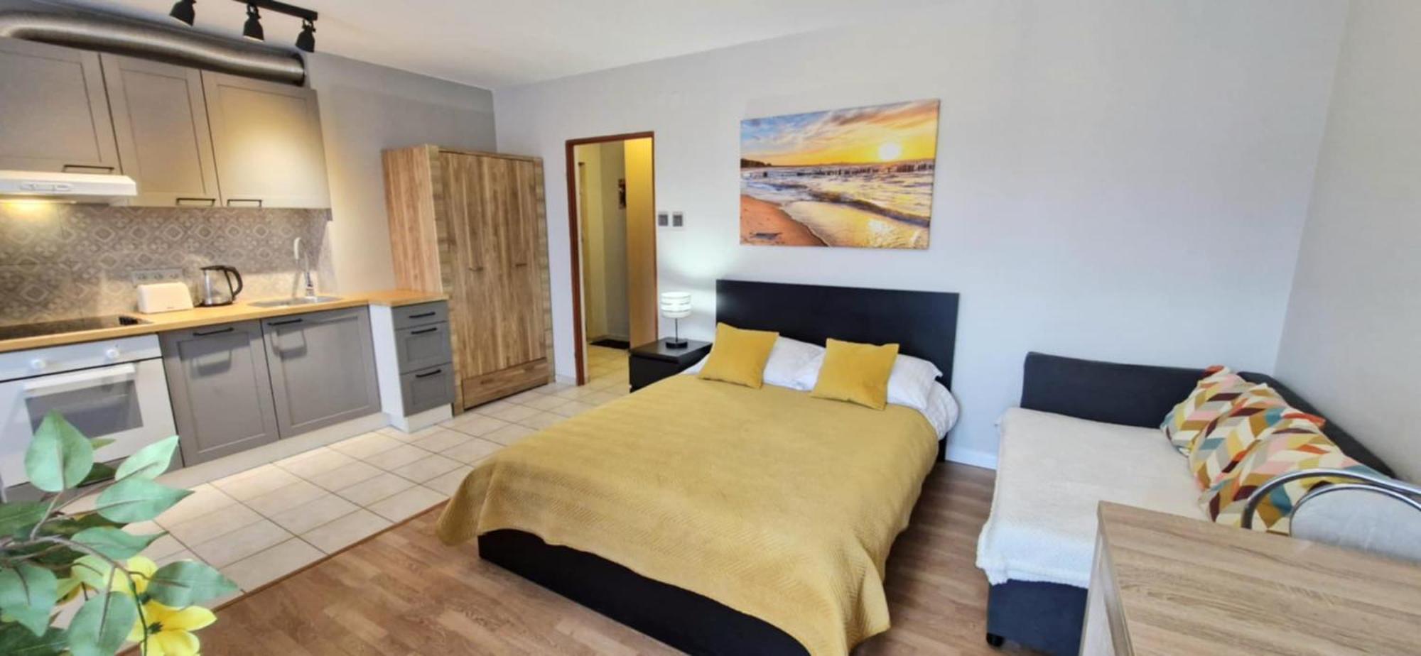 Cozy Modern Apartment Sunrise Studio 35M2 Balcony 3 Persons Kraków Exteriör bild